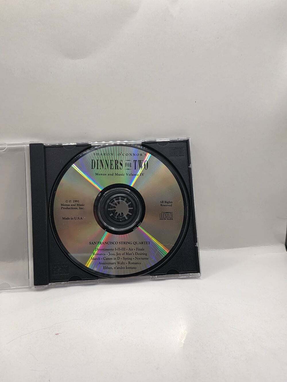 San Francisco String Quartet - Dinners for Two Vol IV CD 1991 Classical Menus &